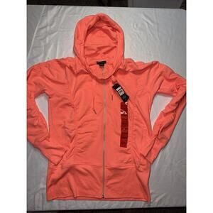 CHAMPION ELITE HOODIE NWT SIZE M SORBET HEATHER FULL ZIP POCKETS NWT